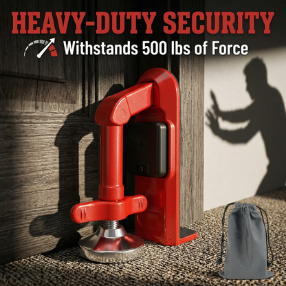Door Jammer Alarm – Portable Security Door Stop for Home & Travel