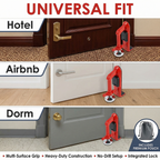 Door Jammer Alarm – Portable Door Lock &amp; Security Bar for Travel, Apartments &amp; Dorms